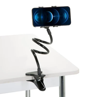 Abbildung von hjh OFFICE Handy &amp; Tablet Halterung FLEXMOBI Halterung, (Halter mit Schwanenhals, 360 schwenkbar)