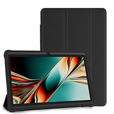 Abbildung von PRITOM 7 Zoll Tablet Android 11, 4 GB (2+2 Expand), 32 GB, (erweiterbar um 128 GB) PC mit Quad Core Prozessor, 3500 mAh, HD IPS Display, Doppelkamera, WLAN, Bluetooth