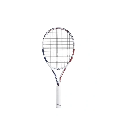 Abbildung von Babolat, Tennisschläger Modell Boost Drive, Griff 0, Blau Koralle Weiß, Leichter Graphrahmen, Großes Schlägerkopf, Besaitungsplan 16x19, für Gelegenheits Spieler, die Sich leicht verbessern möchten