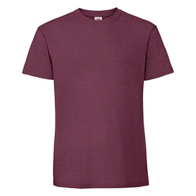 Abbildung von Fruit of the Loom Herren Premium T Shirt (3XL) (Burgunder)