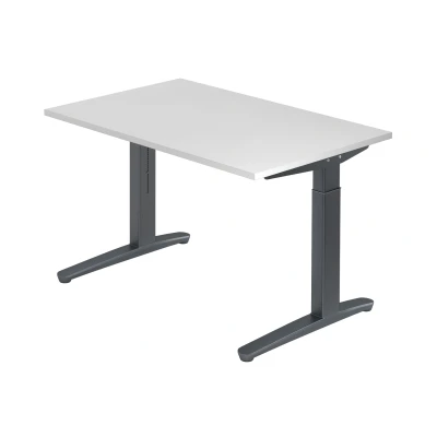 Abbildung von Hammerbacher Schreibtisch XB12 Weiß/Graphit