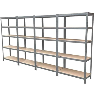 Abbildung von Lucn Lagerregal Schwerlastregal Steckregal Werkbank Keller Werkstattregal, bis 875 kg Traglast, 200x100x50cm, Verzinkt