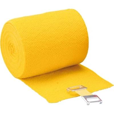 Abbildung von Höga Lastic Color, gelb, 8 cm x 5 m gedehnt, dauerelastische Idealbinde, 1er Pack (1 0.047 kg)