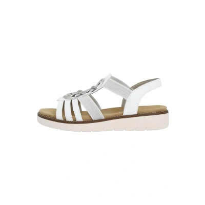 Abbildung von Remonte Damen D2073 Sandale, Weiss/Weiss Silber / 80, 39 EU