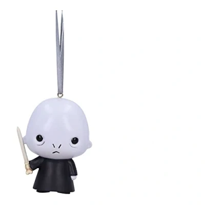 Abbildung von Nemesis Now Harry Potter Voldemort Hängeornament, 7,5 cm, Harz, grau, offiziell Lizenziertes Produkt, niedliches Design, in feinstem Harz gegossen, fachmännisch handbemalt