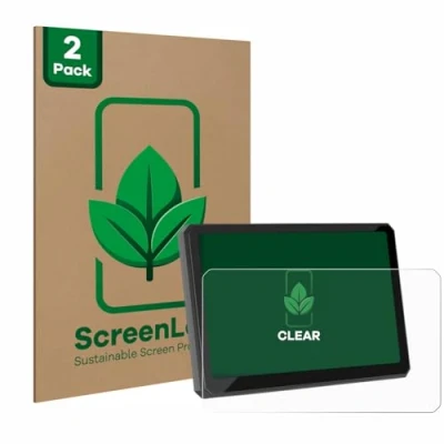 Abbildung von ScreenLeaf (2 Stück Schutzfolie für Carpuride W702BS 7&quot; [nachhaltiger Displayschutz, Folie, transparent, kratzfest]