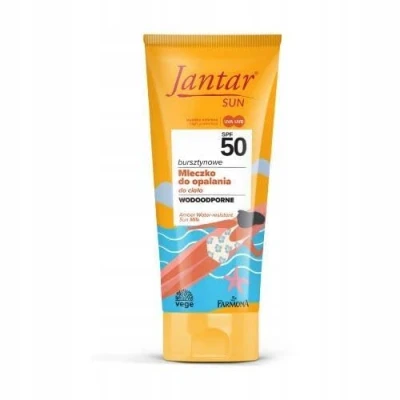Abbildung von Farmona Jantar Sun, bernsteinfarbene Sonnenlotion, wasserfest, SPF 50, 200 ml