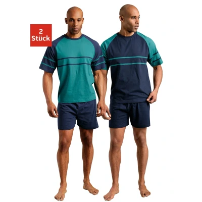 Abbildung von le jogger Shorty, (Packung, 4 tlg., 2 Stück), mit aufgesetzten Streifen