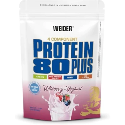 Abbildung von Weider Protein 80 plus 2 x 500g Beutel 2er Pack Waldfrucht Joghurt