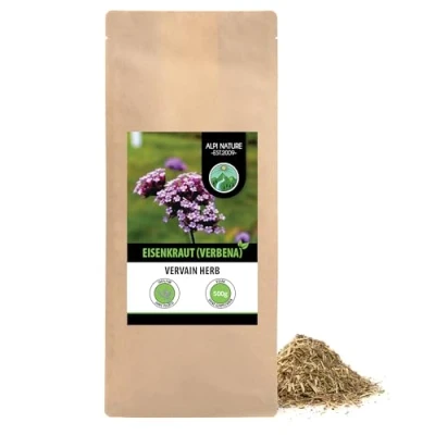 Abbildung von Eisenkraut (500g), Verbena officinalis geschnitten, schonend getrocknet, 100% rein und naturbelassen zur Zubereitung von Tee, Kräutertee