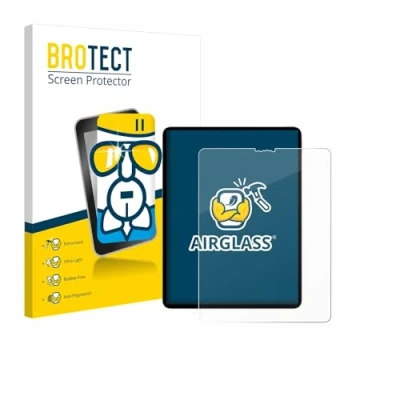 Abbildung von BROTECT Schutzglas für Apple iPad Pro 12.9&quot; 2022 (6. Gen.) Schutzfolie Panzer Folie Glas [Extrem Kratzfest 9H, Anti Fingerprint