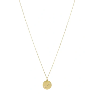 Abbildung von Pilgrim Scorpio Zodiac SIGN COIN NECKLACE, Silverplated Halskette goldcoloured, Damen, Größe: One Size, Gold coloured