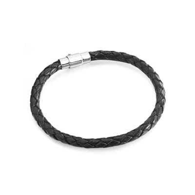 Abbildung von Rafaela Donata Lederarmband schwarz, aus Echtleder