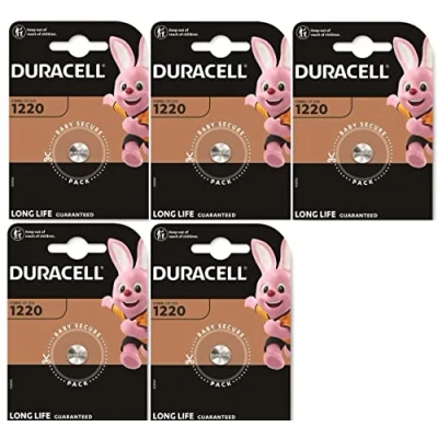 Abbildung von 5 x Duracell 1220 (5 Blister à 1 Batterie) Batterien (CR1220)