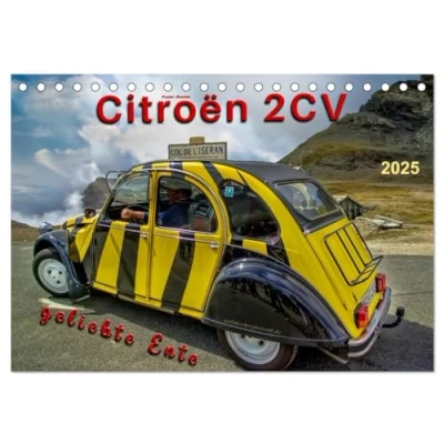 Abbildung von Citroën 2CV geliebte Ente (Tischkalender 2025 DIN A5 quer), CALVENDO Monatskalender