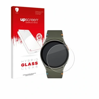 Abbildung von upscreen Schutzglas für Samsung Galaxy Watch 7 (40 mm) Schutzfolie, Glas Folie [Klar, 9H Panzerschutz, Anti Fingerprint]