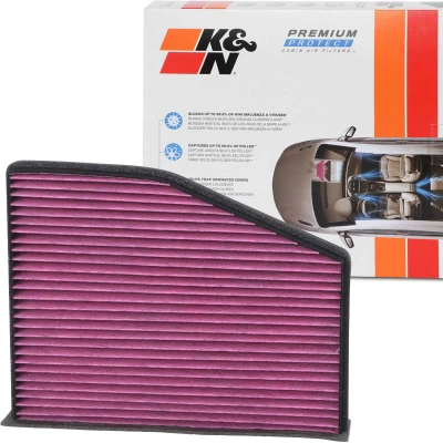 Abbildung von K&amp;N Filters DVF5000 Innenraumfilter Aktivkohlefilter 285 57 quadratisch VOLKSWAGEN: GOLF 5 Schrägheck, Passat B6 Variant, 6, AUDI: A3 Schrägheck