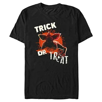 Abbildung von Stranger Things Herren Monster Pumpkin Short Sleeve T shirt, Schwarz, M