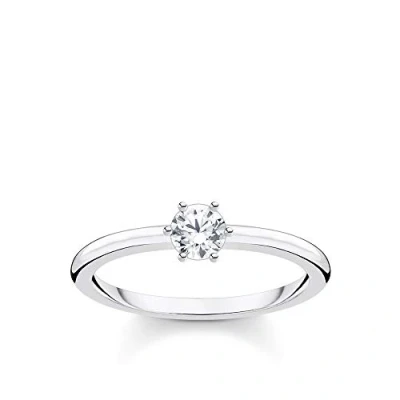 Abbildung von THOMAS SABO Ring weißer Stein Silber 925 Sterling TR2313 051 14 58