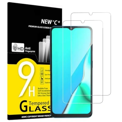 Abbildung von NEW&#039;C 2 Stück, Panzer Schutz Glas für Oppo A9 2020, A5 Frei von Kratzern, 9H Härte, HD Displayschutzfolie, 0.33mm Ultra klar, Ultrabeständig