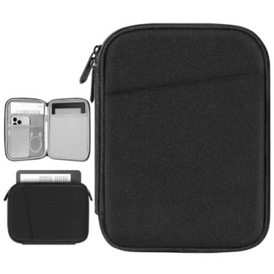 Abbildung von Vinabilia 6 7 Zoll Sleeve Tasche Hülle Kompatibel mit 6&quot; Kindle 11. Gen 2024 2022/10. 8. 2019 2016, 6,8&quot;/7&quot; Paperwhite 12./11./10. 2024/2021/2018, Oasis E Reader, Schwarz