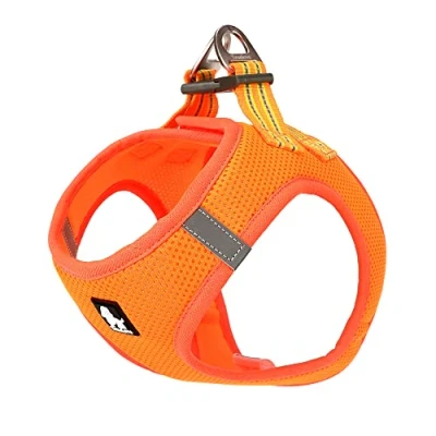 Abbildung von Truelove True Love Hundegeschirr, weiches Air Mesh, verstellbar, reflektierend, für kleine und mittelgroße Rassen, Größe XS, Orange