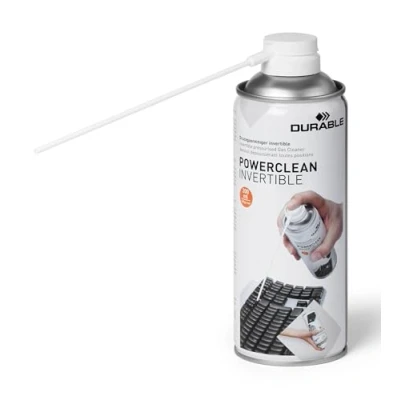 Abbildung von Durable Druckgasreiniger Powerclean Invertible (Druckgasspray kopfüber anwendbar) 200 ml, 579719