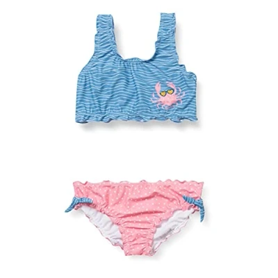 Abbildung von Playshoes Mädchen UV Schutz Bikini Badeanzug Schwimmanzug Badebekleidung, Krebs, 134/140