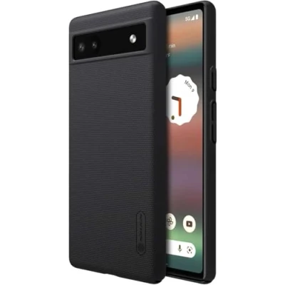 Abbildung von Google Pixel 6a Hülle Kunststoff Nillkin Hard Case/Backcover Handyhülle Schwarz
