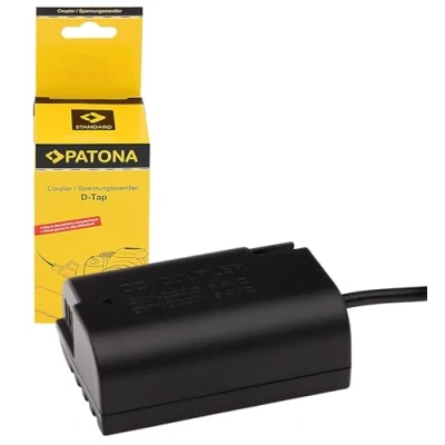 Abbildung von PATONA D TAP Akku Dummy Adapter DMW DCC12 DCC17 kompatibel mit Panasonic BLK22 Lumix DC S9 S5 S5II X S5K G9 GH5 II GH5S GH6 Koppler Netzteil