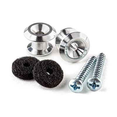 Abbildung von JIM DUNLOP Straplok Strap Buttons, nicht blockierend, extra Groß, Grau, 2 Stück