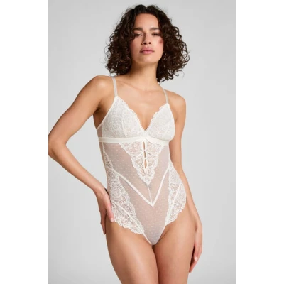 Abbildung von Hunkemöller Posie String Body, Damen, Größe: XS, Off white