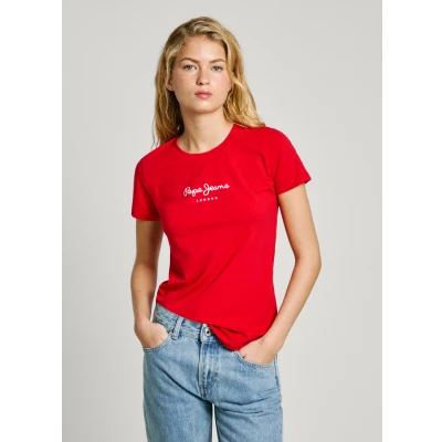 Abbildung von Pepe Jeans NEW Virginia Tshirt print, Damen, Größe: XS, Red