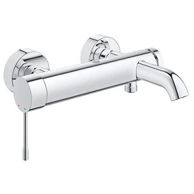 Abbildung von GROHE Essence, Badewanne &amp; Dusche, Hebelgriffe, Metall, 1/2 Zoll, Chrom