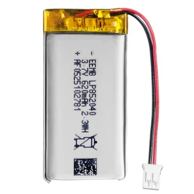 Abbildung von EEMB Lipo Akku, 3,7 V, 620 mAh, wiederaufladbarer Lithium Ionen Li Polymer 1 Stück, 852040.Stellen Sie sicher, dass die Polarität des Geräts vor dem Kauf mit Batterie übereinstimmt!