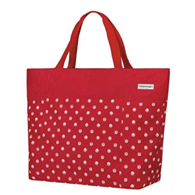 Abbildung von anndora XXL Shopper rot Punkte Strandtasche 40 Liter Schultertasche Einkaufstasche