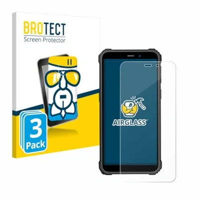 Abbildung von BROTECT Schutzglas für Oukitel WP32 (3 Stück) Schutzfolie Panzer Folie Glas [Extrem Kratzfest 9H, Anti Fingerprint, Ultra Transparent]