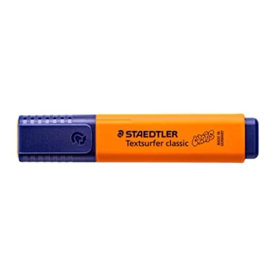 Abbildung von STAEDTLER Textmarker Textsurfer classic, Orange, großer Tintenspeicher, lange Markierleistung und Lebensdauer, sekundenschnell trocken, Keilspitze 1 5mm, 10 Textmarker, 364 C 400