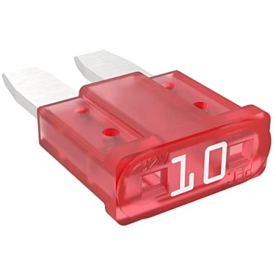 Abbildung von AUPROTEC Micro 2 Kfz Sicherungen Flachstecksicherungen MikrOTO II 5A 30A Auswahl: 10A Ampere rot, 50 Stück