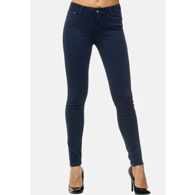 Abbildung von Elara Damen Stretch Hose Jeans Skinny Elastisch Chunkyrayan EL09 2 Dk Blue 48 (4XL)