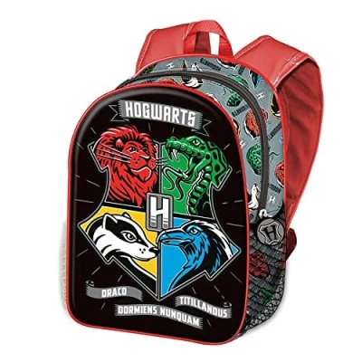 Abbildung von Harry Potter Dark Shield Kleiner 3D Rucksack, Schwarz, 26 x 31 cm, Kapazität 8,5 L