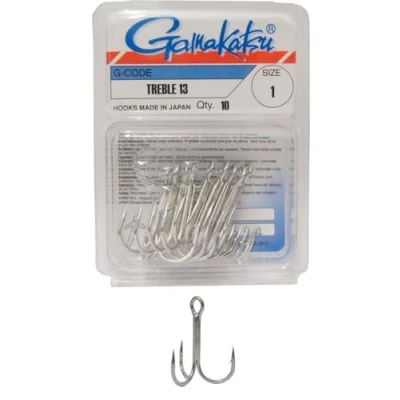 Abbildung von Gamakatsu Drillingshaken 13 Nickel #1/0