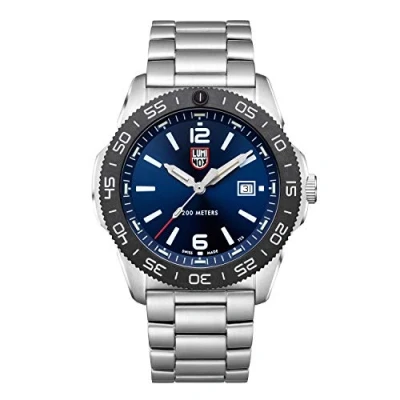 Abbildung von Luminox Pacific Diver XS.3123 Herrenuhr 44mm Taucheruhr in Silber/Blau mit Datumsanzeige 200m wasserdicht Saphirglas