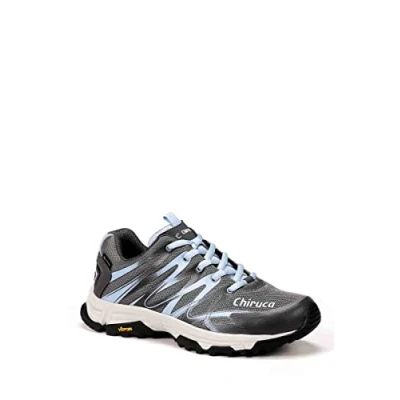 Abbildung von Chiruca Marbella 13 Gore Tex Damen Sneaker, Trekking, Wandern, Bergschuhe, Grau/Blau, grau, 38 EU
