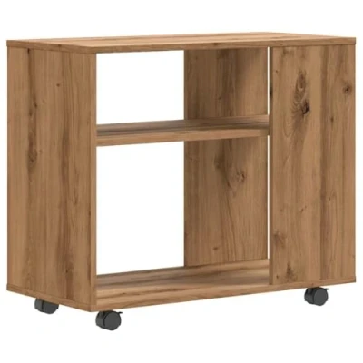 Abbildung von vidaXL Beistelltisch Artisan Eiche 70x35x55 cm Holzwerkstoff, Ablagetisch, Sofatisch, Lampentisch, Akzenttisch, Beistelltisch, Wohnzimmertisch