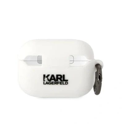 Abbildung von Karl Lagerfeld Silicone NFT Head 3D hülle AirPods Pro 2, weiß