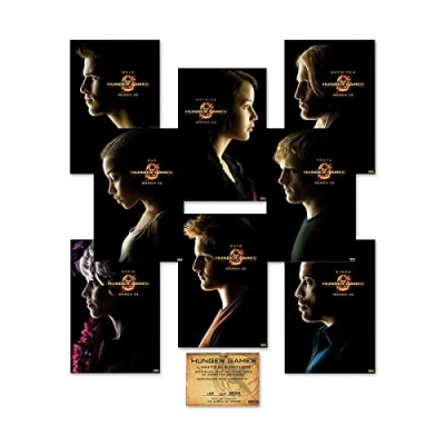 Abbildung von NECA Hunger Games Poster Set Tribute von Panem 8 US Originalposter 68,5 x 101,5