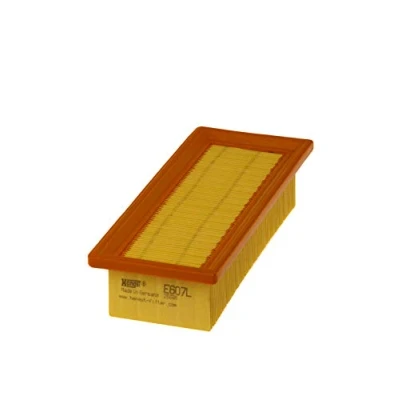 Abbildung von HENGST FILTER E607L Luftfilter 58 105 256 Filtereinsatz FIAT: Punto I Schrägheck, LANCIA: Y