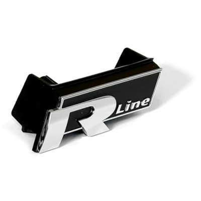 Abbildung von Volkswagen 3G8853948041 Plakette Clip R Line Schriftzug Logo Kühlergrill Emblem, bis Produktion 20.07.2020