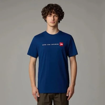 Abbildung von The North Face Never STOP Tshirt print, Herren, Größe: XL, Estate blue